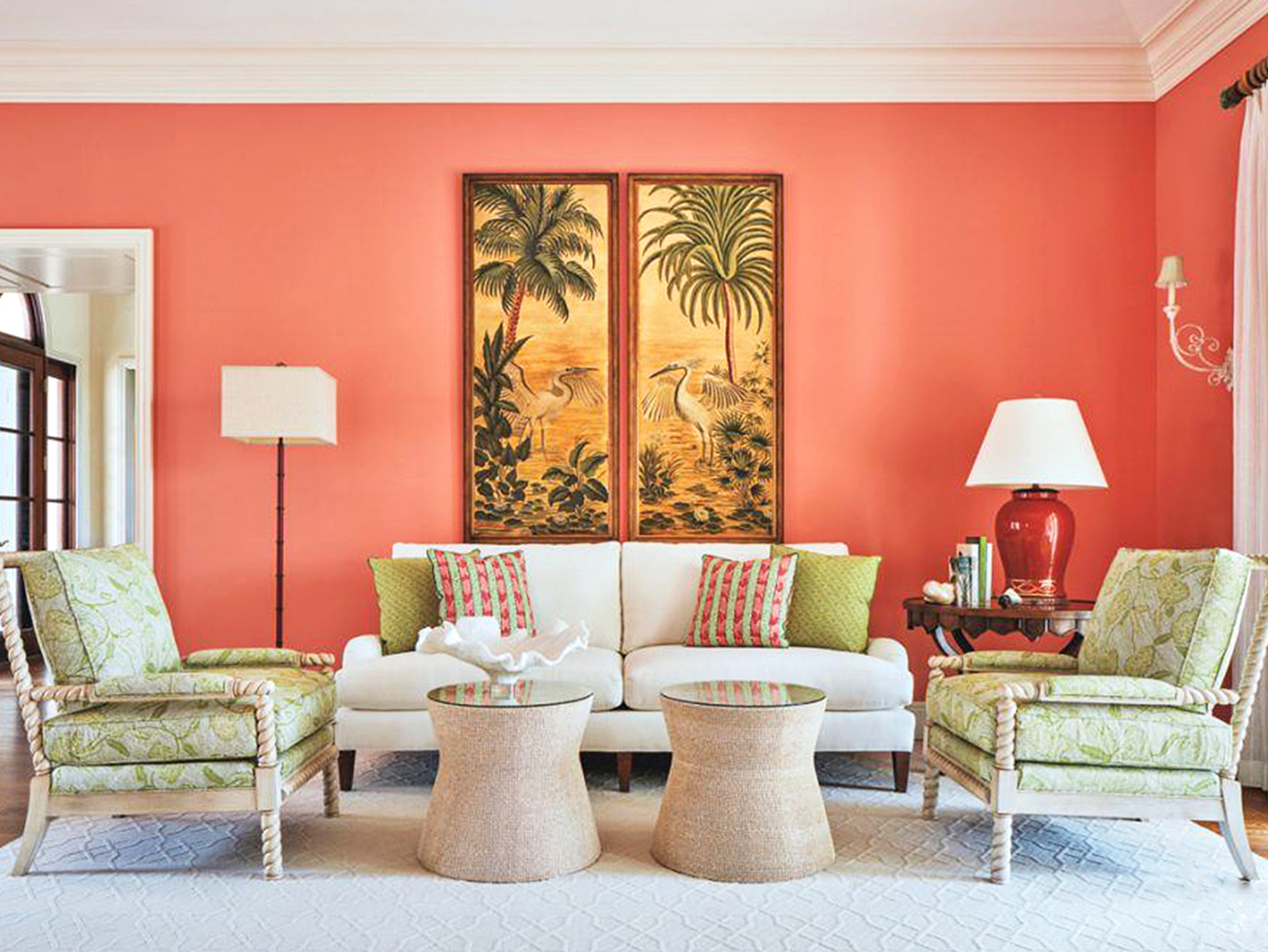 Interior Design Tips  Pantone's 'Living Coral' 